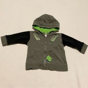 Little Tikes Zip Up Hoodie Boys 18-24 Month Sweater Rock and Roll